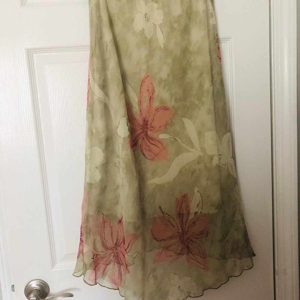 LaBelle Vintage Skirt .Size 9. Color Light Green - Picture 2 of 6